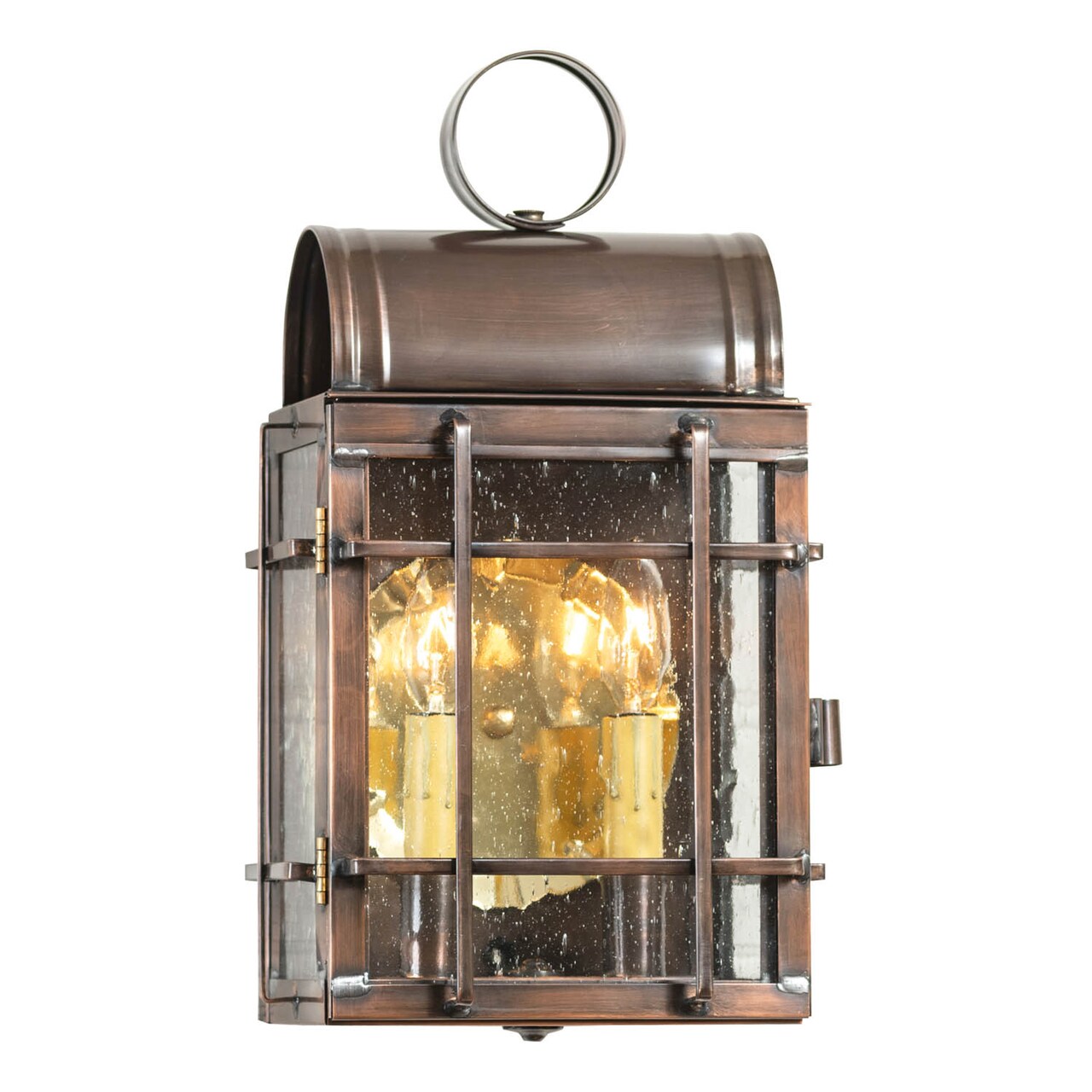 Carriage House Outdoor Wall Light in Antique Copper - 2 Lights - Tinware